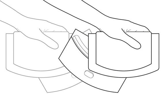 sliding chopping knife instructions