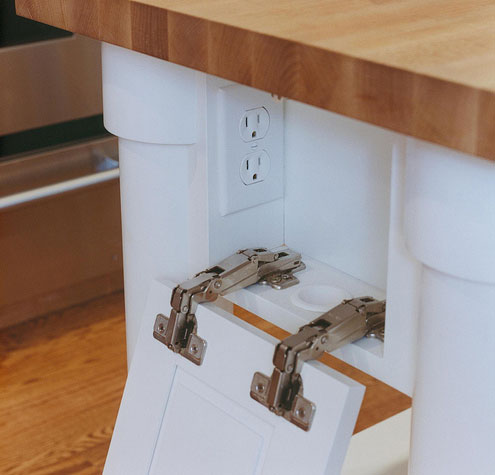 power outlet in drawer