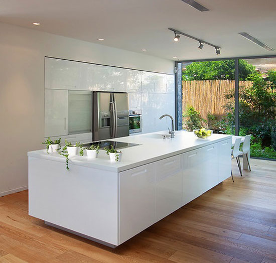 modern white kitchen