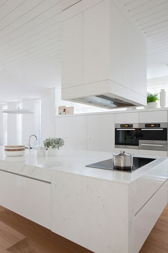 modern white kitchen