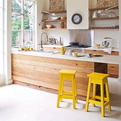 trendy wooden kitchen