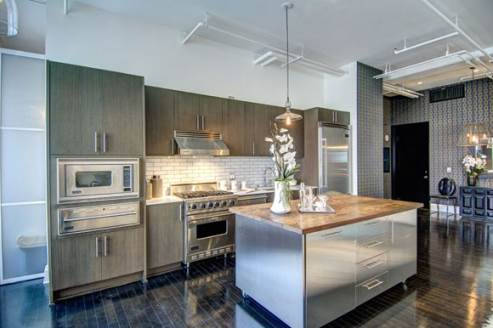 hollywood loft kitchen