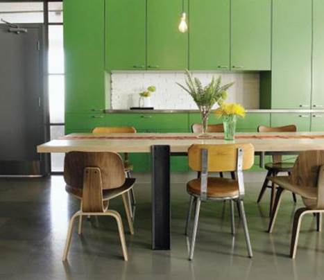 green kitchen color