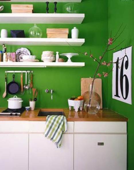 gorgeous green kitchen