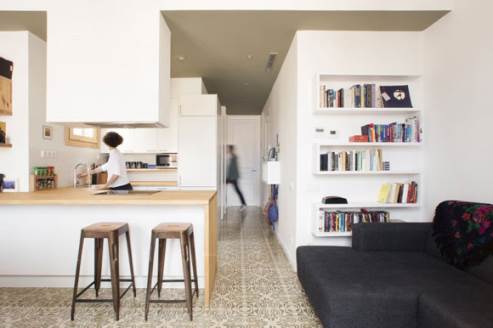 cozy kitchen by nook architects