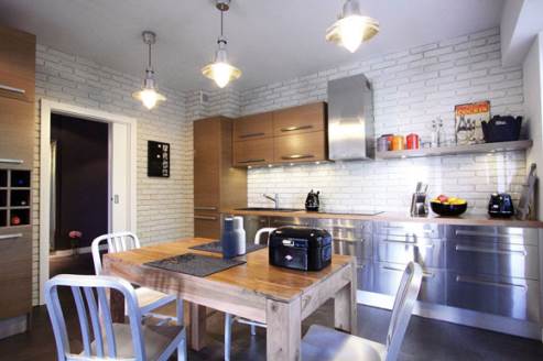 cozy apartment kitchen