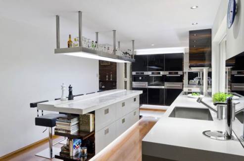 black and white cabinets