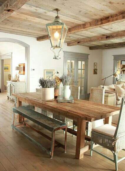 gorgeous wooden dining table