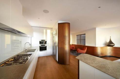 rounded kitchen