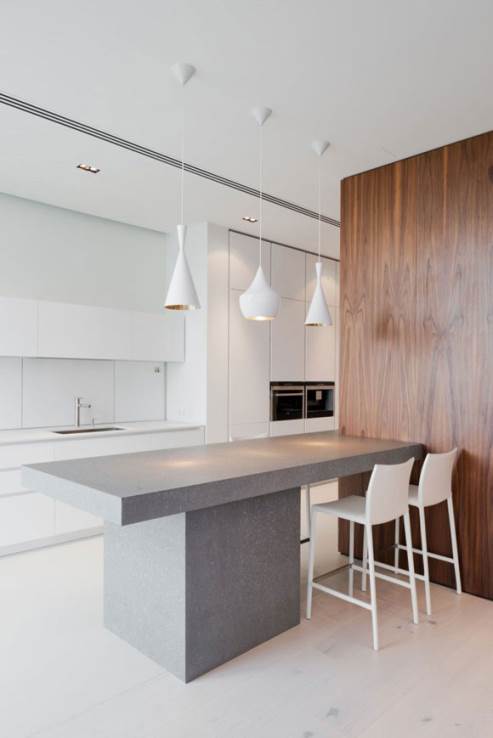 modern white kitchen