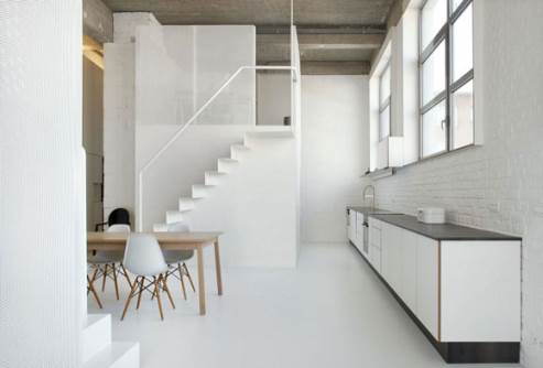 minimalist loft kitchen