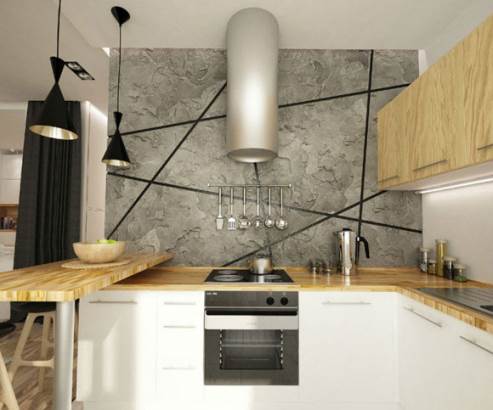 kitchen design 3D render