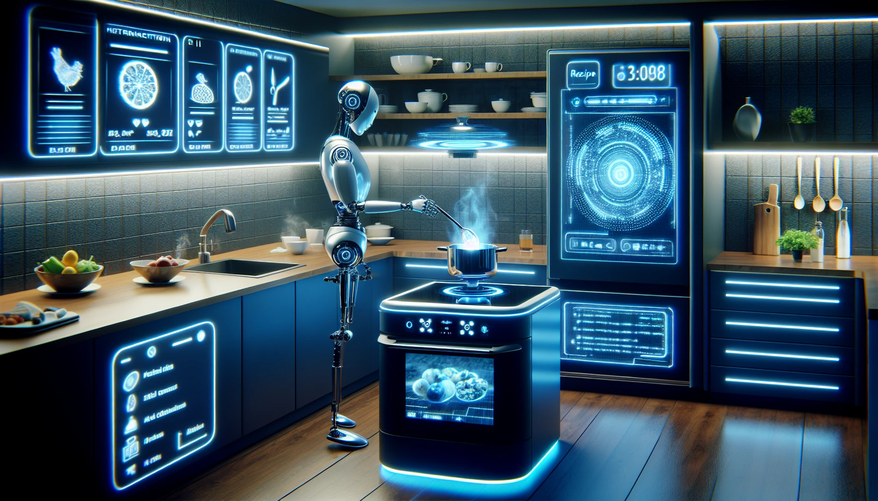 Artificial intelligence kitchen concept
