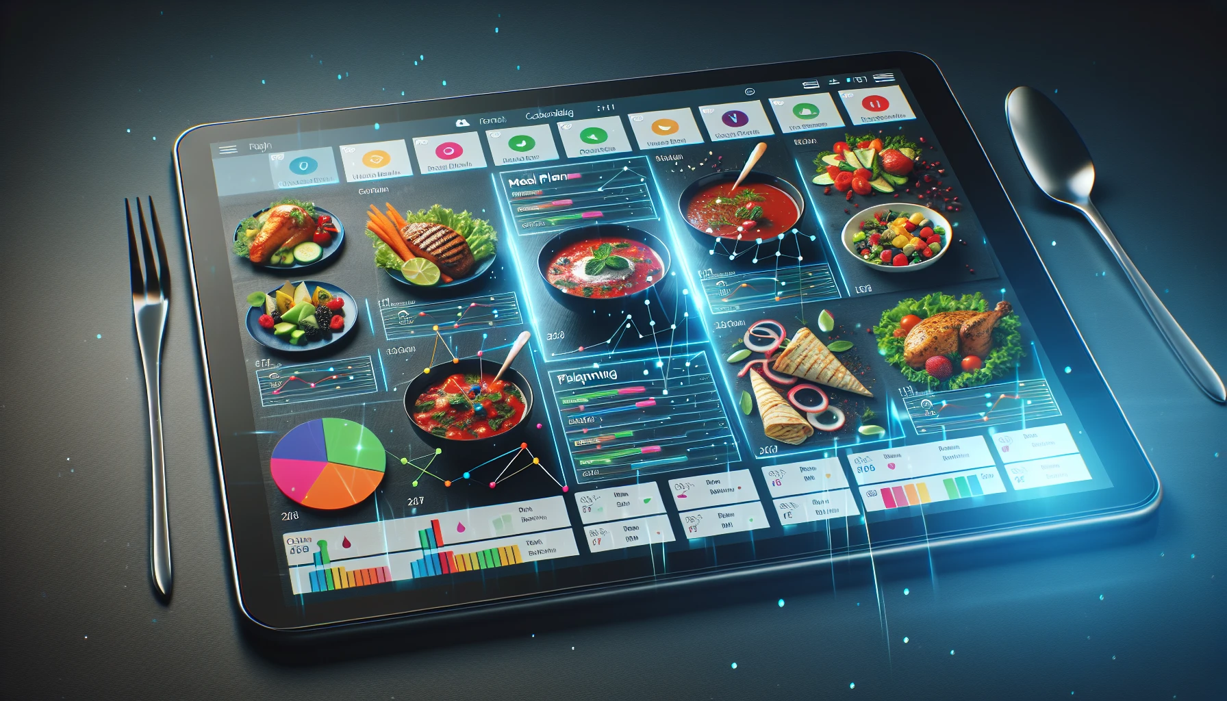 Meal planning software with nutrition analysis feature